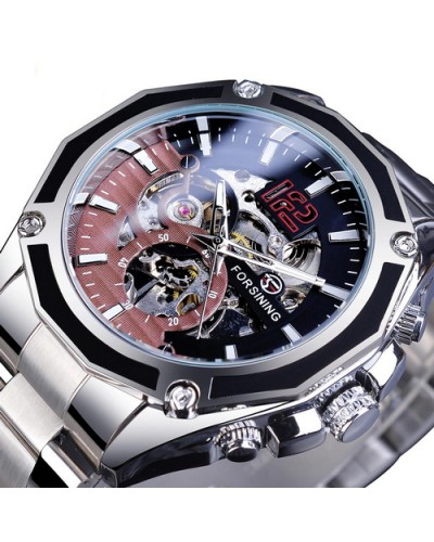 Купити Forsining 8207 Silver-Black