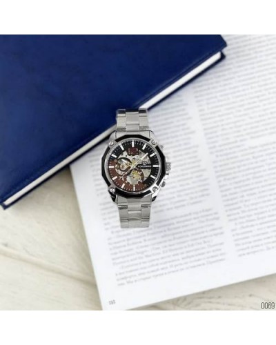 Купити Forsining 8207 Silver-Black
