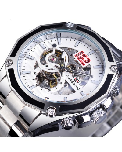 Купити Forsining 8207 Silver-White