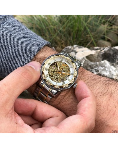 Купити Winner 8012 Diamonds Automatic Silver-Gold-White