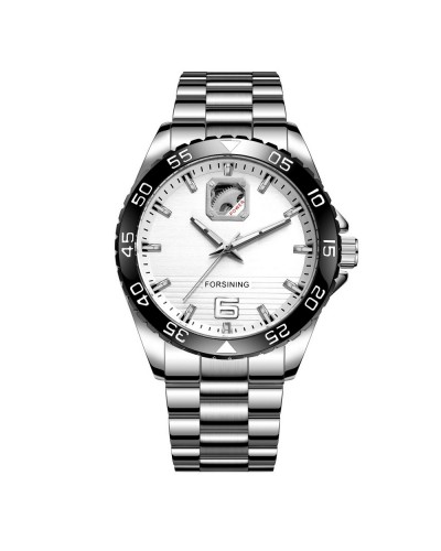 Купити Forsining 8200 Silver-Black-White