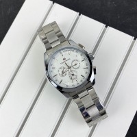 Чоловічий механічний годинник Forsining 6917 Silver-White з автопідзаводом та календарем