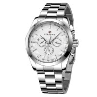 Чоловічий механічний годинник Forsining 6917 Silver-White з автопідзаводом та календарем