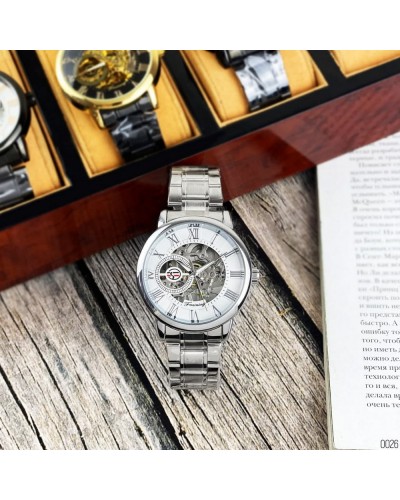 Купити Forsining 8099 Silver-White