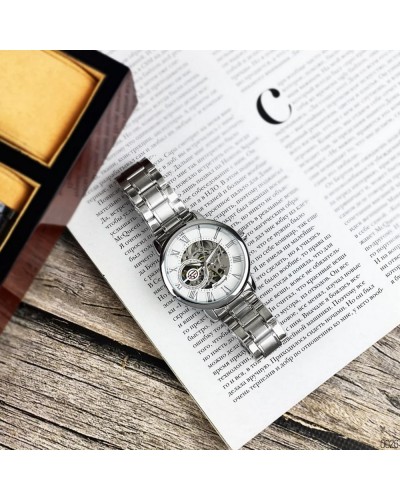Купити Forsining 8099 Silver-White