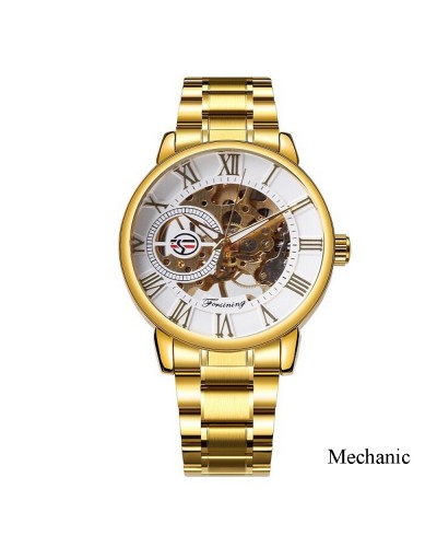 Купити Forsining 8099 Gold-White