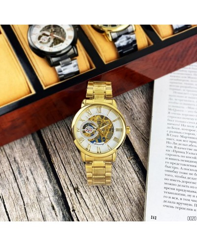 Купити Forsining 8099 Gold-White