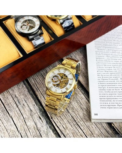 Купити Forsining 8099 Gold-White