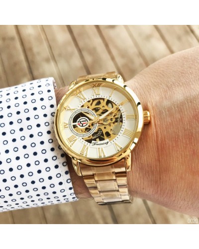 Купити Forsining 8099 Gold-White