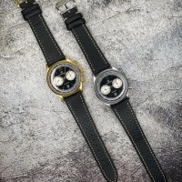 Чоловічий механічний годинник Forsining 6921 Gold-Black з автопідзаводом та люмінесцентним підсвічуванням