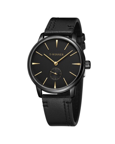 Купить Winner 8165 Leather Black Rose Gold