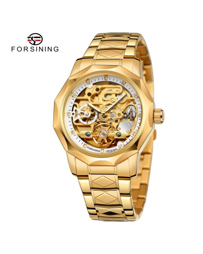 Купити Forsining 8240 Gold-White Steel Купити Forsining 8240 Gold-White Steel