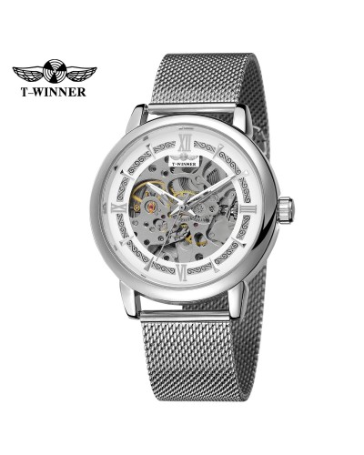 Купити Forsining 8173 Silver-White Mesh Купити Forsining 8173 Silver-White Mesh