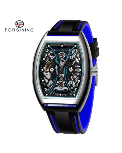 Купити Forsining 8252 Silver-Black-Blue Купити Forsining 8252 Silver-Black-Blue