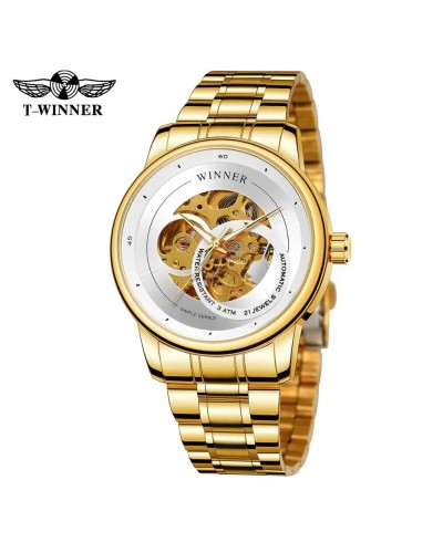 Купити Forsining 8190 Gold-White Steel Купити Forsining 8190 Gold-White Steel