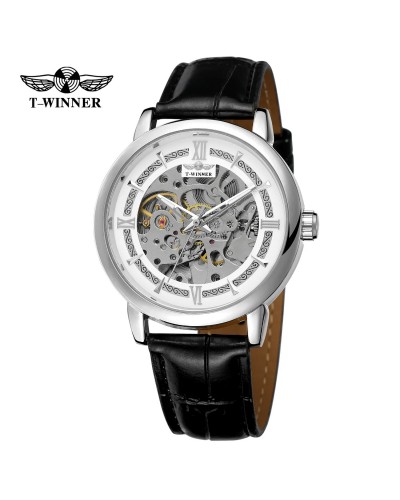 Купить Forsining 8173 Silver-White Leather Купить Forsining 8173 Silver-White Leather