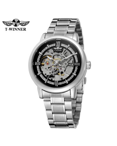 Купити Forsining 8173 Silver-Black Steel Купити Forsining 8173 Silver-Black Steel