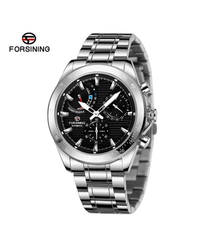 Купити Forsining 6915 Silver-Black Купити Forsining 6915 Silver-Black