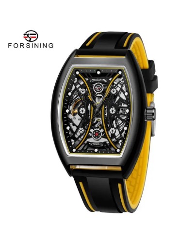 Купити Forsining 8252 All Black-Yellow Купити Forsining 8252 All Black-Yellow