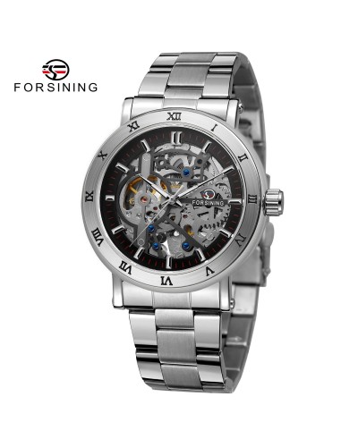 Купити Forsining 8253 Silver-Black Купити Forsining 8253 Silver-Black