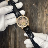 Чоловічий механічний годинник Forsining 8257 Silver-Black з автопідзаводом та шкіряним ремінцем