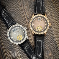 Чоловічий механічний годинник Forsining 8257 Silver-Black з автопідзаводом та шкіряним ремінцем