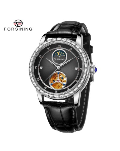 Купити Forsining 8257 Silver-Black Купити Forsining 8257 Silver-Black
