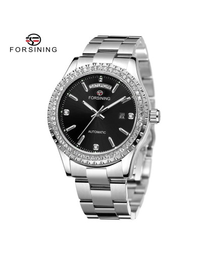 Купити Forsining 6919 Silver-Black Купити Forsining 6919 Silver-Black