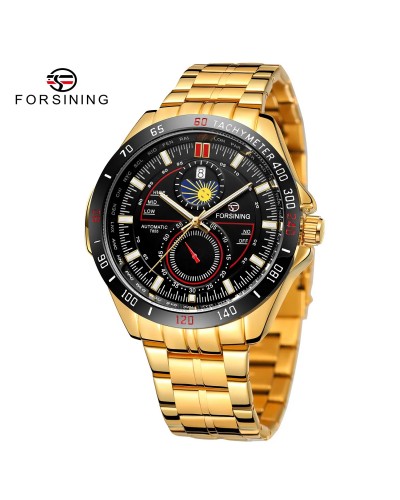Купити Forsining 8238 Gold-Black Steel Купити Forsining 8238 Gold-Black Steel