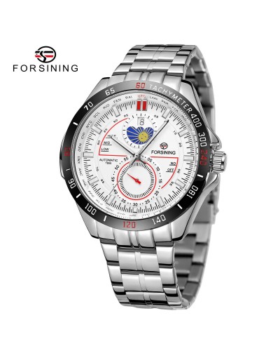 Купити Forsining 8238 Silver-White Steel Купити Forsining 8238 Silver-White Steel