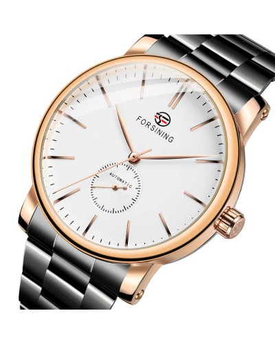 Купити Forsining 8214 Rose Gold-White