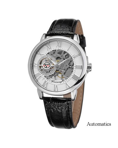 Купити Forsining 8099A Black-White Leather Купити Forsining 8099A Black-White Leather