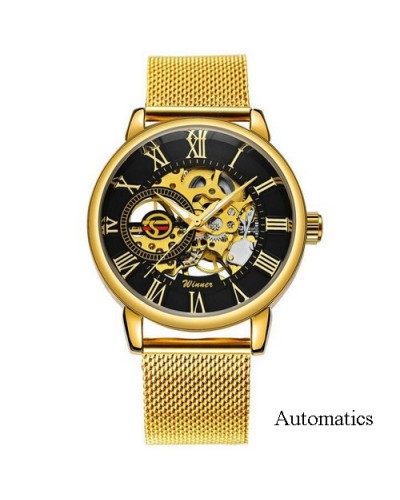 Купити Forsining 8099A Gold-Black Mesh Купити Forsining 8099A Gold-Black Mesh