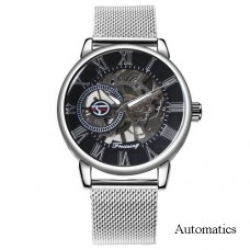Forsining 8099A All Silver Mesh