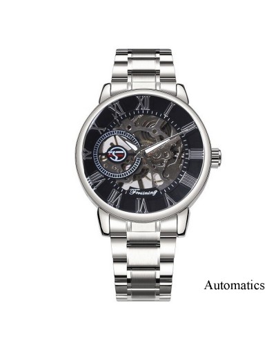 Купити Forsining 8099A Silver-Black Metal