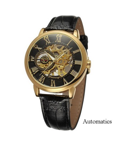 Купити Forsining 8099A Black-Gold-Black Leather Купити Forsining 8099A Black-Gold-Black Leather