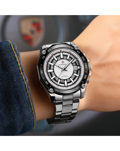 Купить Forsining 8279 Silver-Black-White