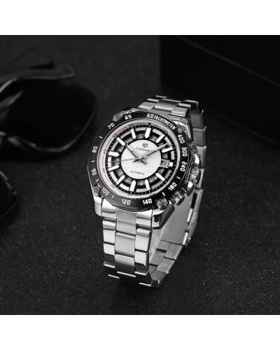 Купить Forsining 8279 Silver-Black-White