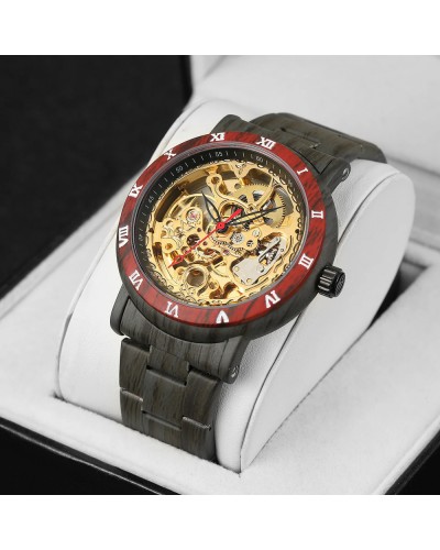 Купити Forsining 8277 Black-Red-Gold