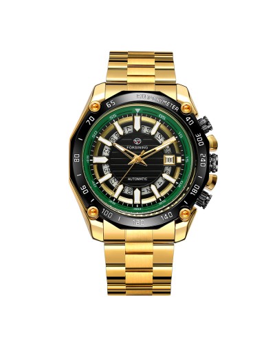 Купити Forsining 8279 Gold-Black-Green