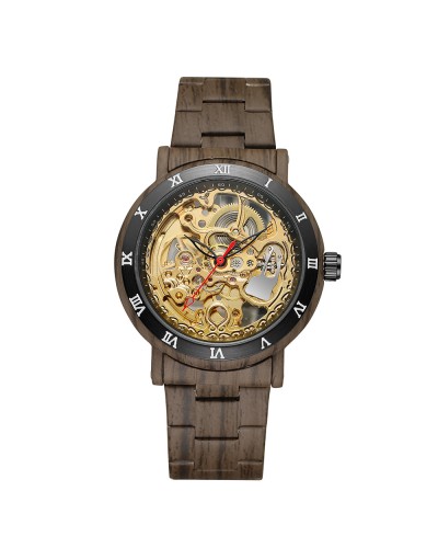 Купити Forsining 8277 Brown-Black-Gold