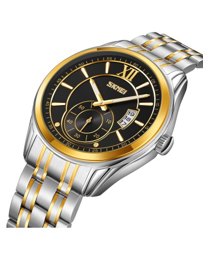 Купити Skmei 9319TGDBK Silver-Gold-Black