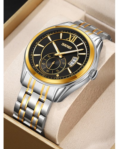 Купити Skmei 9319TGDBK Silver-Gold-Black
