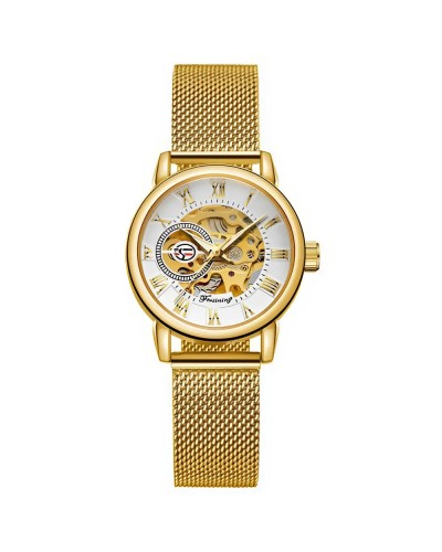 Купити Forsining 8099 Automatics Gold-White Купити Forsining 8099 Automatics Gold-White