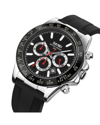 Купити Skmei 9275SIBK Silver-Black