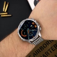 Розумний годинник Modfit Tactic Blaze Silver Steel з металевим ремінцем та захистом IP67
