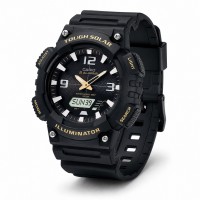 Чоловічий годинник Casio AQ-S810W-1B спортивний з сонячною батареєю та водозахистом 10 ATM