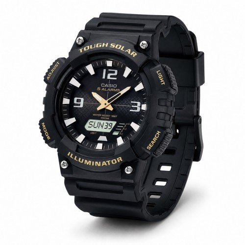 Купити Чоловічий годинник Casio AQ-S810W-1B спортивний з сонячною батареєю та водозахистом 10 ATM