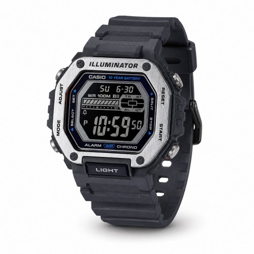 Купити Чоловічий годинник Casio MWD-110H-8B — Спортивна модель з водозахистом 10 ATM та електронним дисплеєм