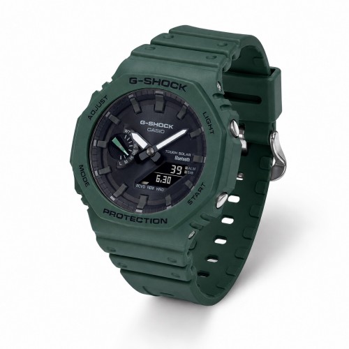 Купити Чоловічий годинник Casio G-SHOCK GA-B2100-3A з Bluetooth та сонячним живленням, зелений